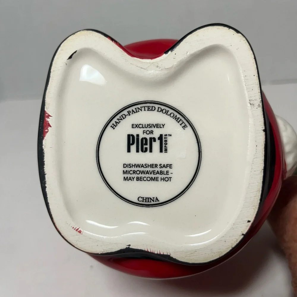 Pier 1 Imports Christmas gnome ceramic mug